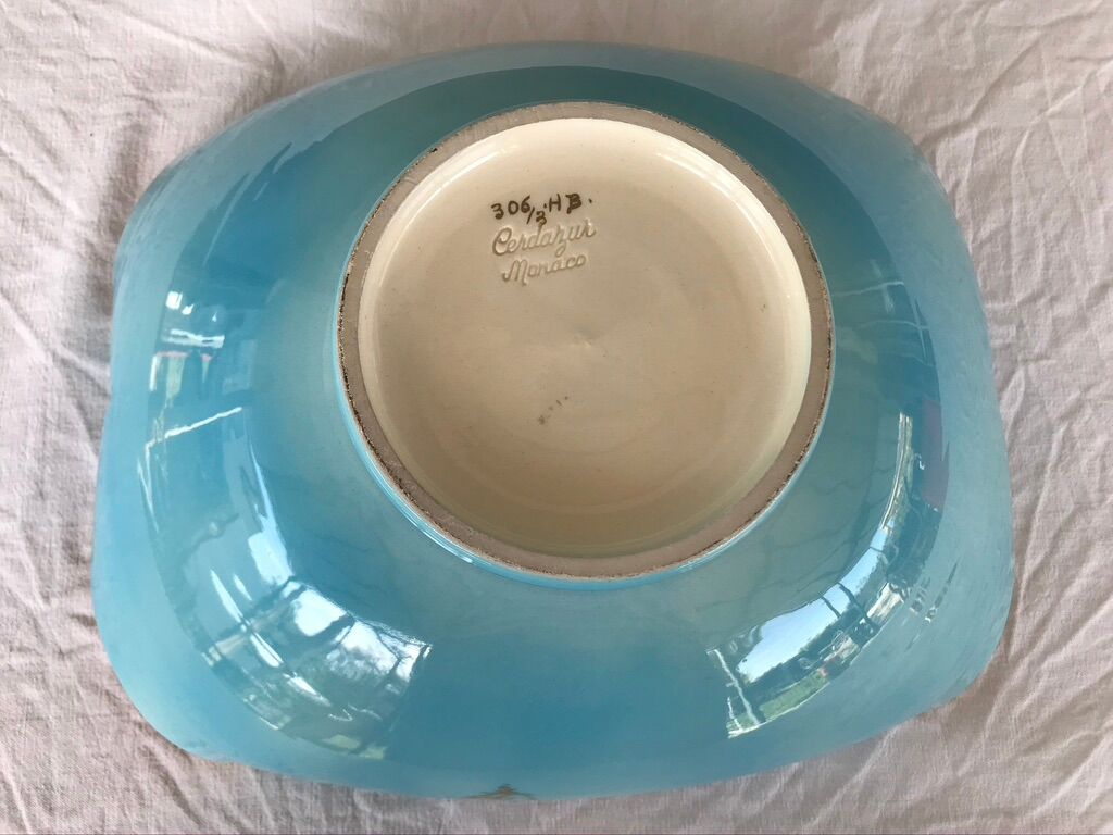 Empty cut ceramic pocket Monaco Cerazur 1950/60