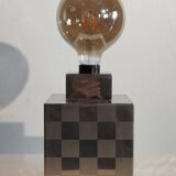Cube lamp - checkered - Françoise Sée - Space Age Design - Vintage period - 60 / 70
