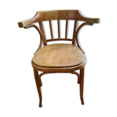 Fauteuil de bureau en bois courbé