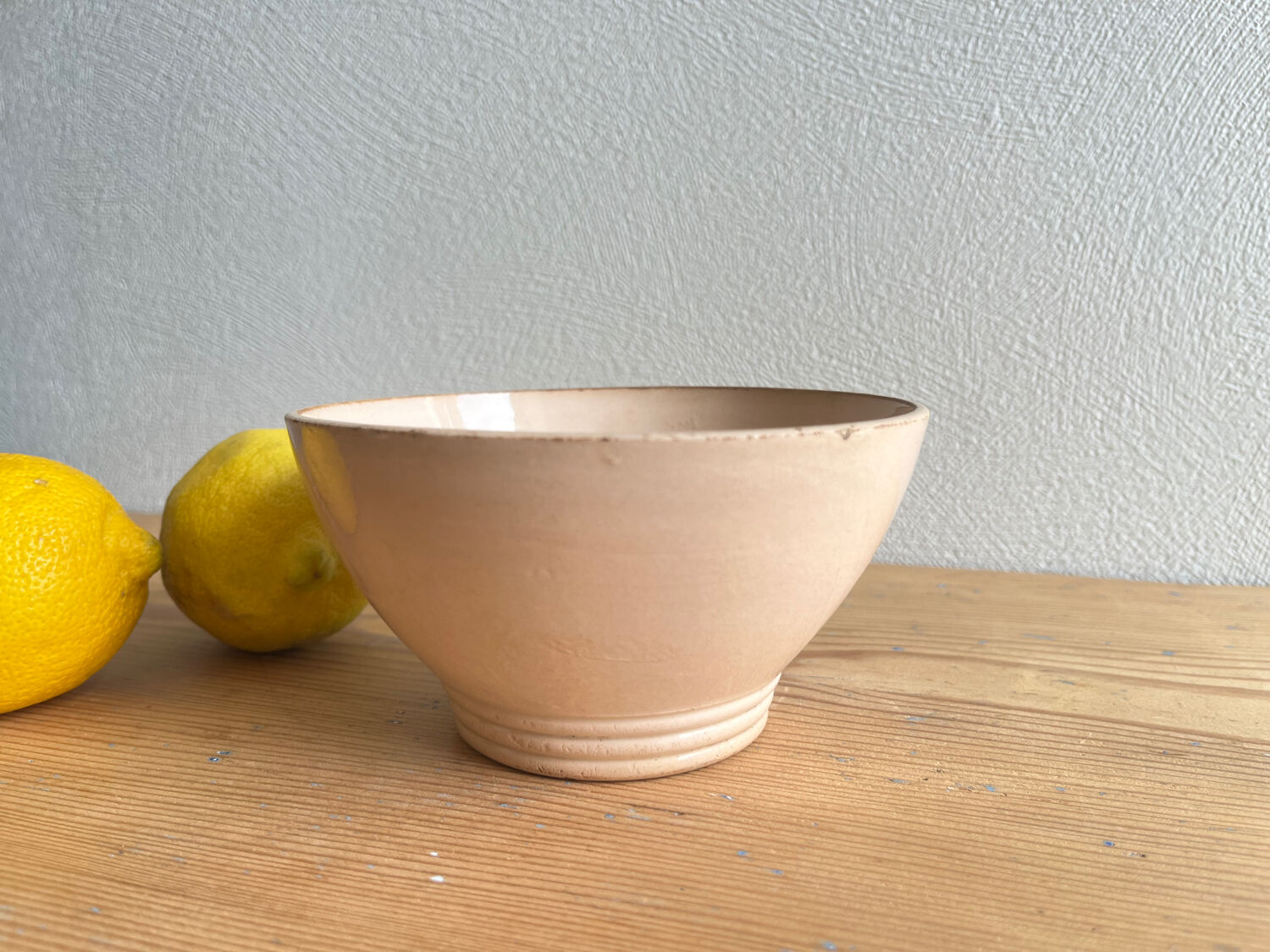 Old earthenware bowl Digoin Sarreguemines