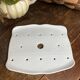 White porcelain draining plate