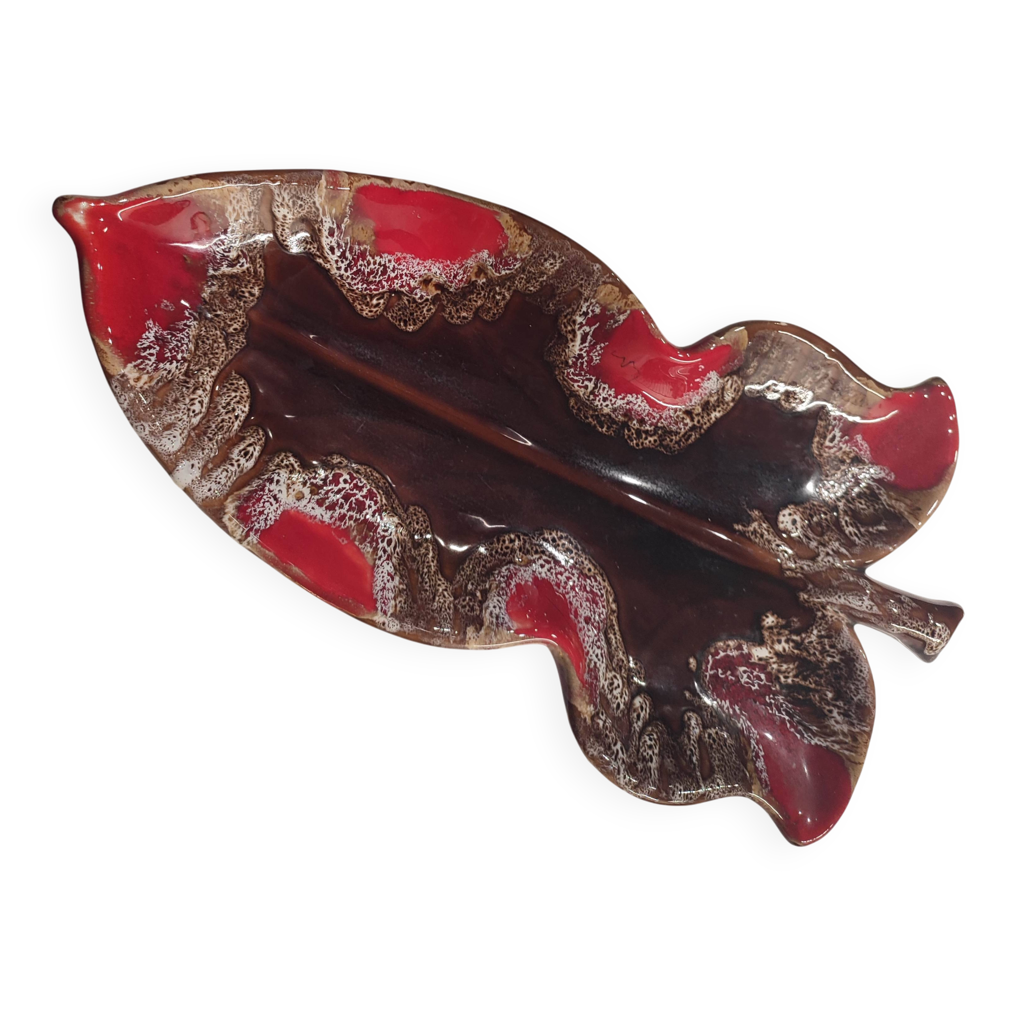 Decorative plate or fruit bowl in Vallauris ceramic