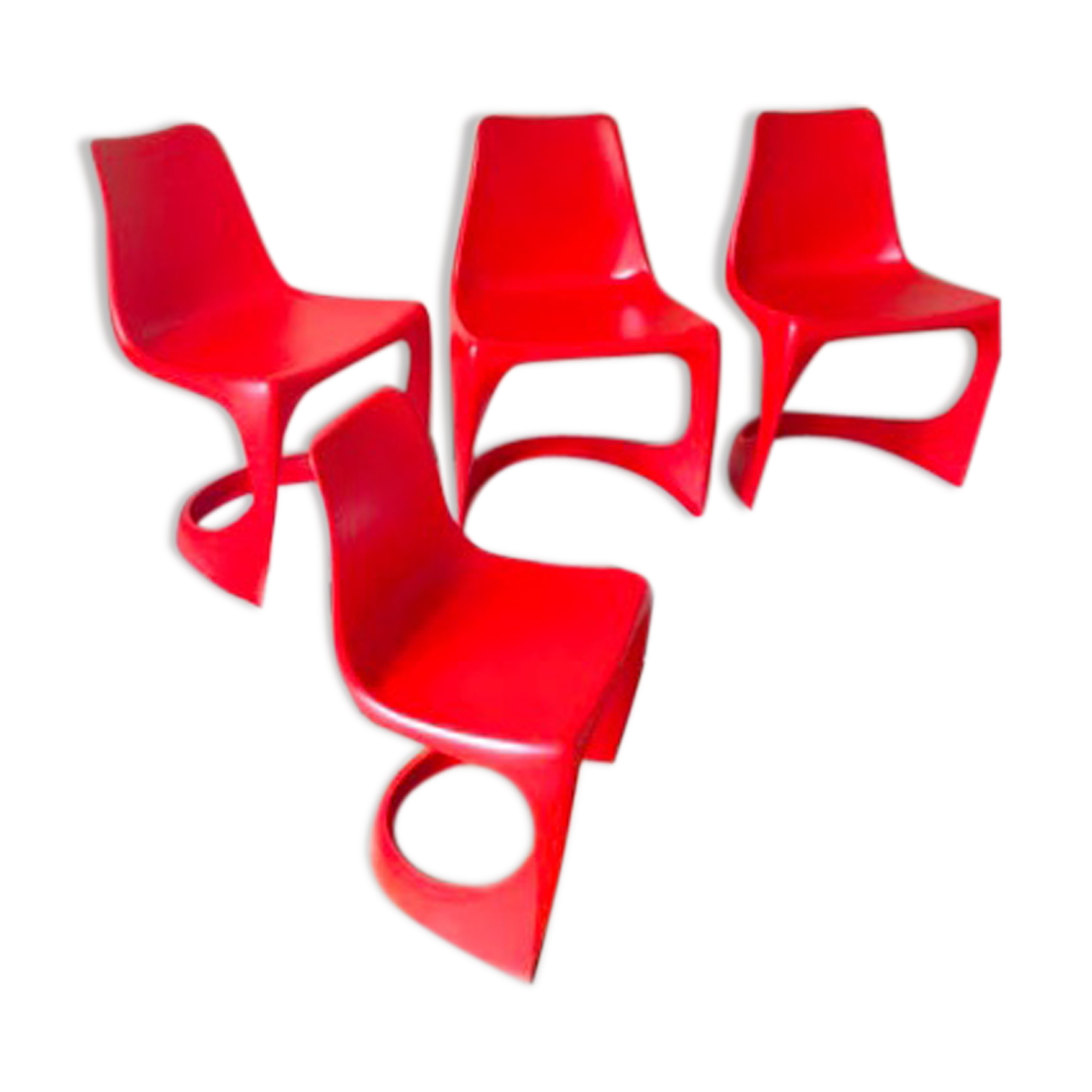 Scandinavian red chairs Steen Østergaard