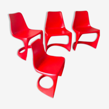 Chaises rouge scandinaves Steen Ostergaard