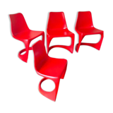 Scandinavian red chairs Steen Østergaard