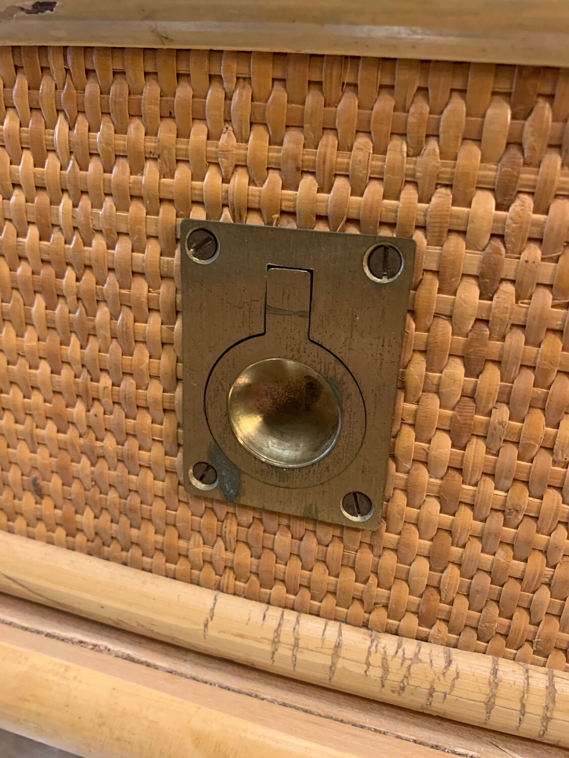 Vintage rattan bedside Dal Vera