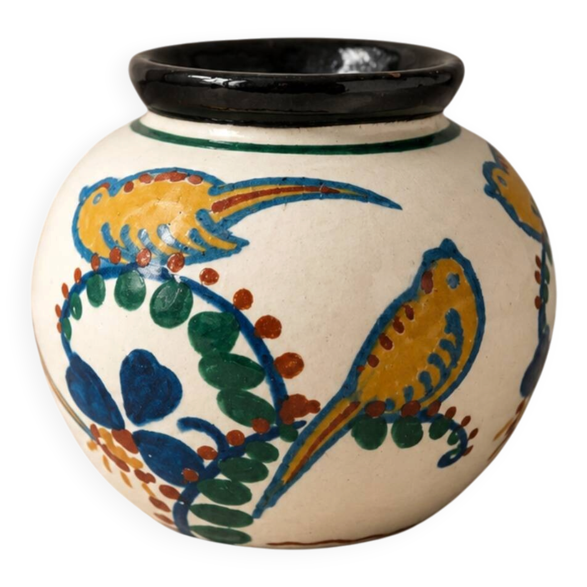Round vase signed JACQUET