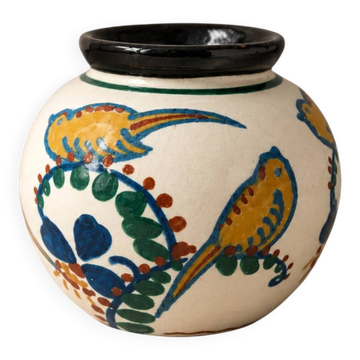 Vase boule signé JACQUET