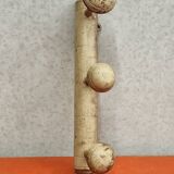 Antique faux bamboo coat rack wall rack