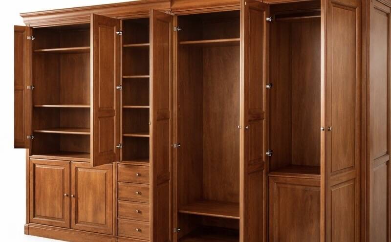 Solid wood bookshelf