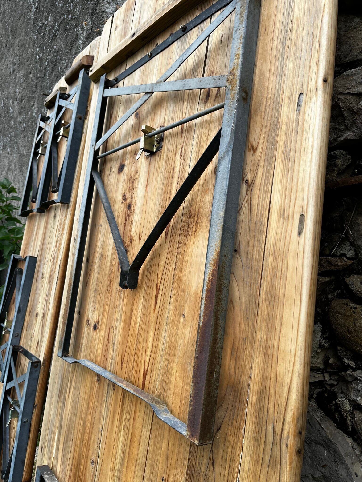 Guinguette table and benches