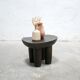 Brutalist antique African Senufo wooden stool