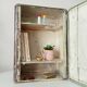 Vintage metal medicine cabinet from the 1950s
