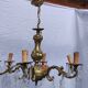 4 vintage crystal chandelier pendants