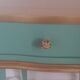 Mint green and gold vintage nightstand