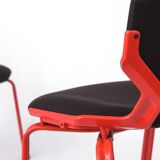 Space Age Chairs Set of 4, Fröscher Stacking Chairs, 1980s German Design