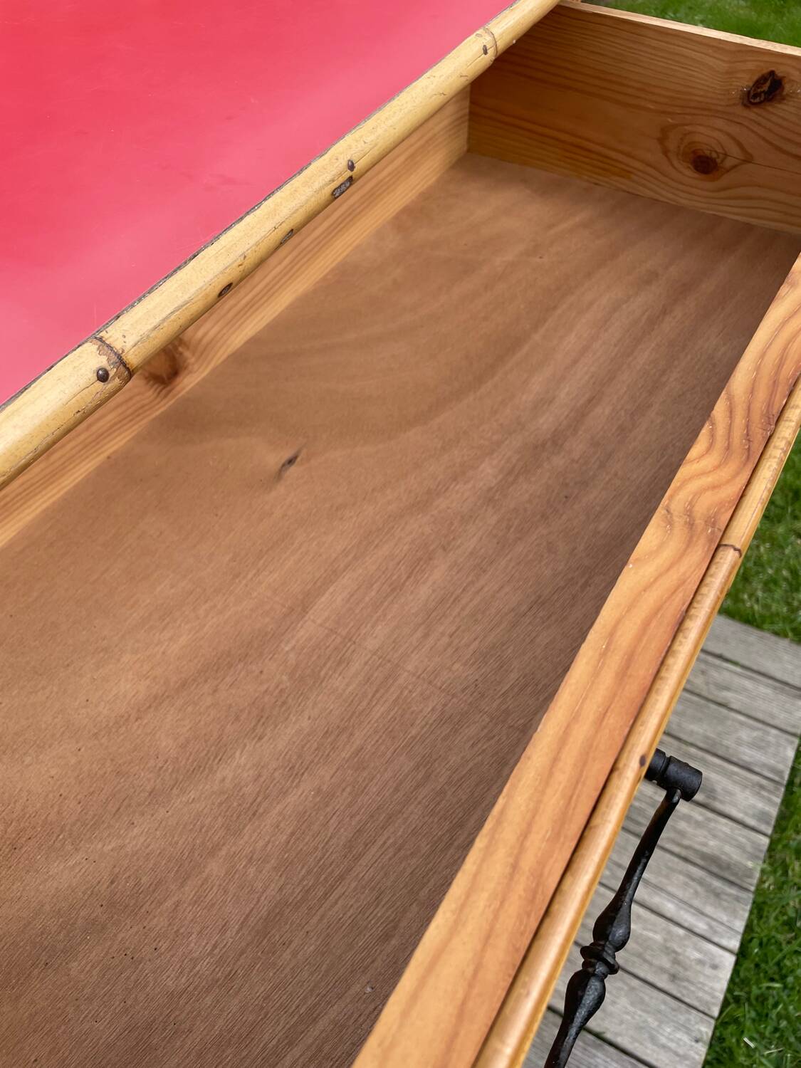 Vintage rattan chest of drawers 1950-60