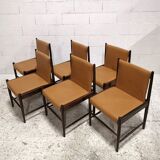 6 chaises modèle Cantu, Sergio Rodrigues, édition Brésilienne 1960