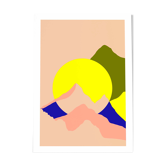 Rond soleil montagne - Limited edition art print (A4)