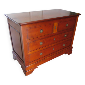Antique - chest of drawers - 4 drawers - solid wood - cherry wood
