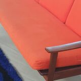 Scandinavian 3-seater teak bench