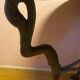 Mosaic garden table, gooseneck legs