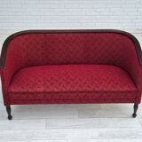 Années 1950, canapé danois 2 places, très bon état d'origine, bois de frêne.