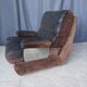 Fauteuil en cuir et métal chrome