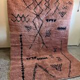 Berber rug in almond colour, 3/2m.