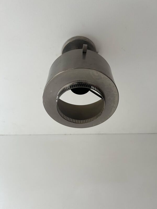 Lustre moderniste vintage, métal chromé, France 1940