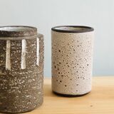 Duo of ceramic vases