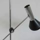Balance floor lamp in chromed metal and black lacquered metal 60s