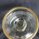 Vase en verre gravé sur pied