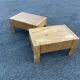 Pair of bedside tables vintage solid elm home revived bedside table