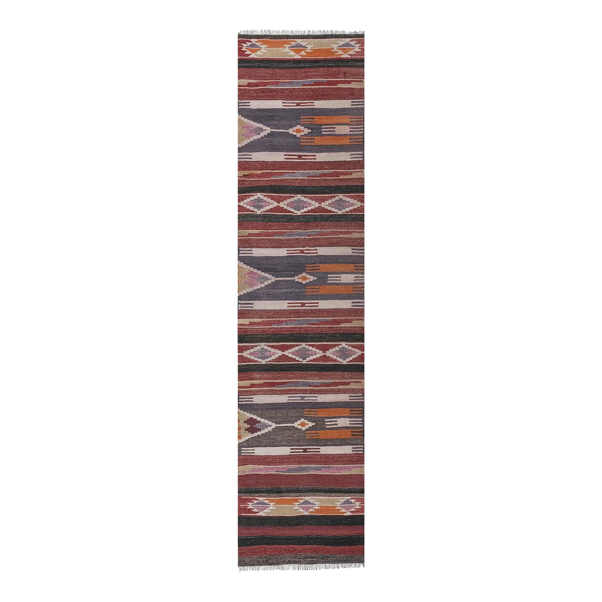 Vintage Turkish hallway rug 80x330 cm