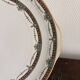 Porcelain Plate Limoges Harreau Fluted Edge Neo-Classical Style Louis XVI