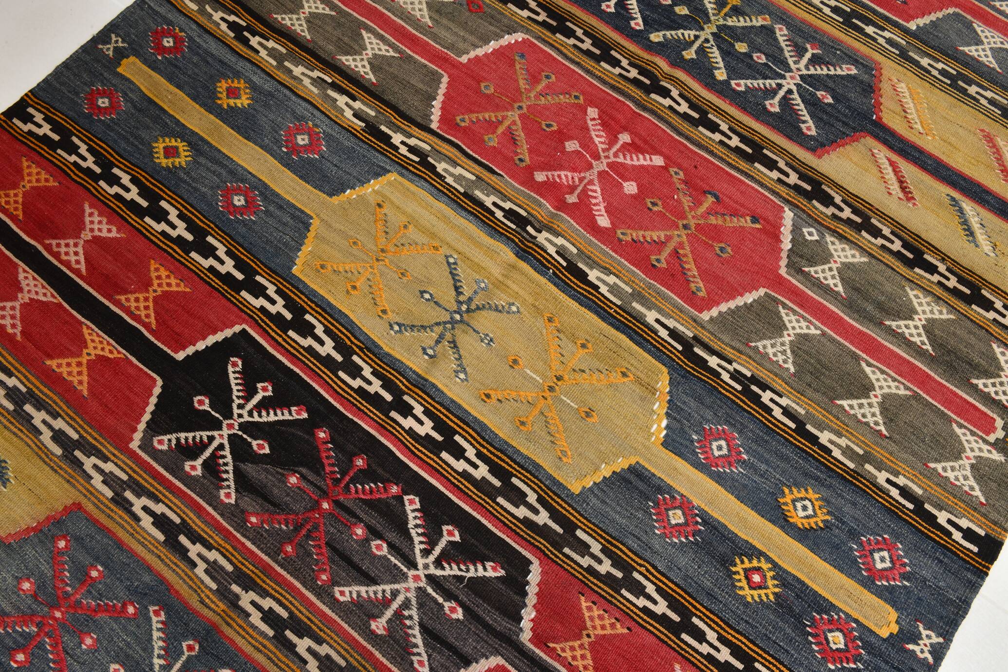 172x264Cm Cinnamon Red Kilim Rug, Large Area Rug, Turkish Bohem Rug,