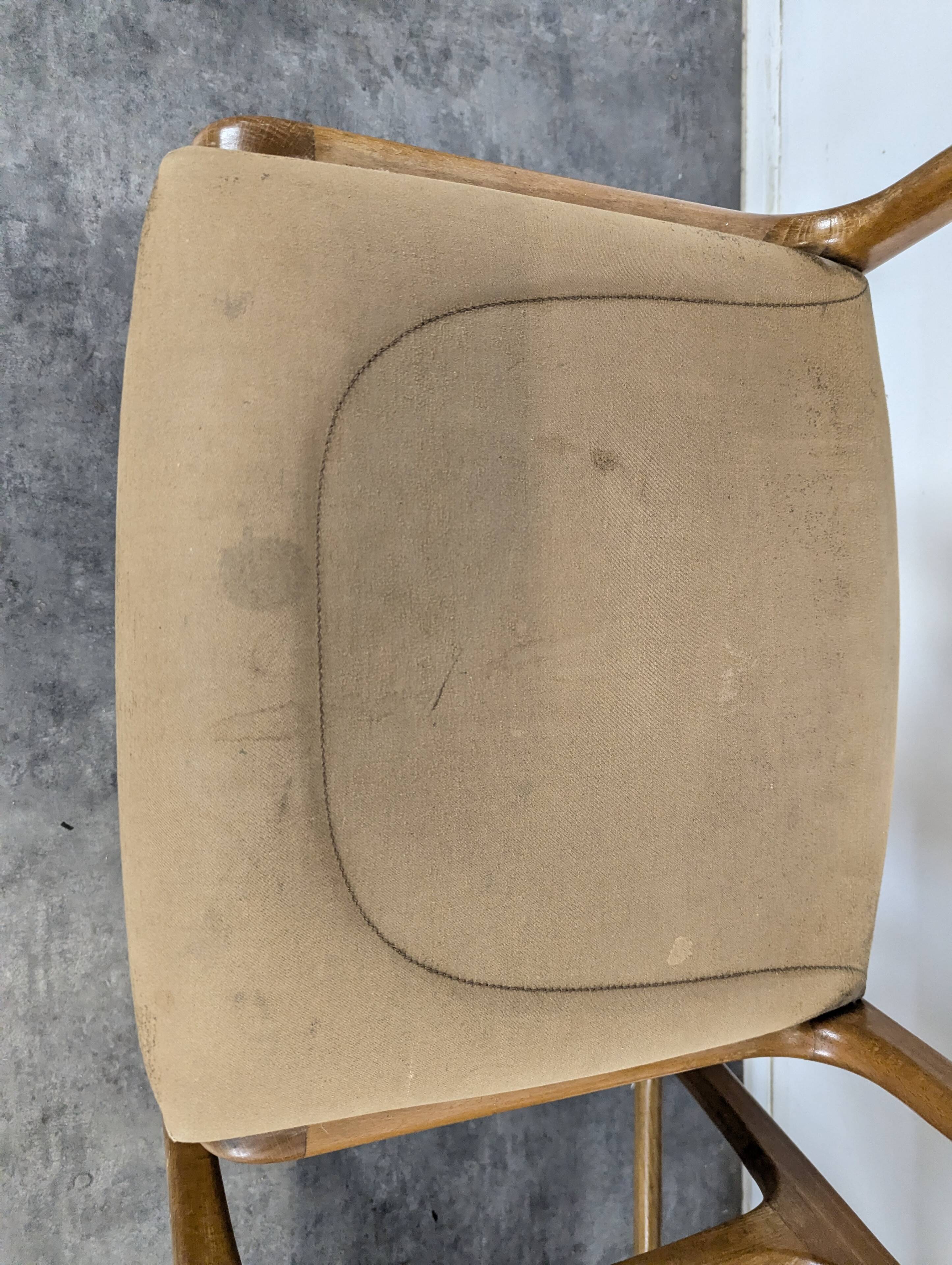 Set of 4 Baumann sled chairs