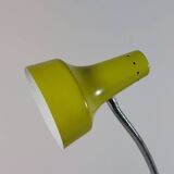 Yellow-green metal table lamp, 1950s.