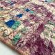 Berber rug Boujaad purple with colorful patterns 264x141cm