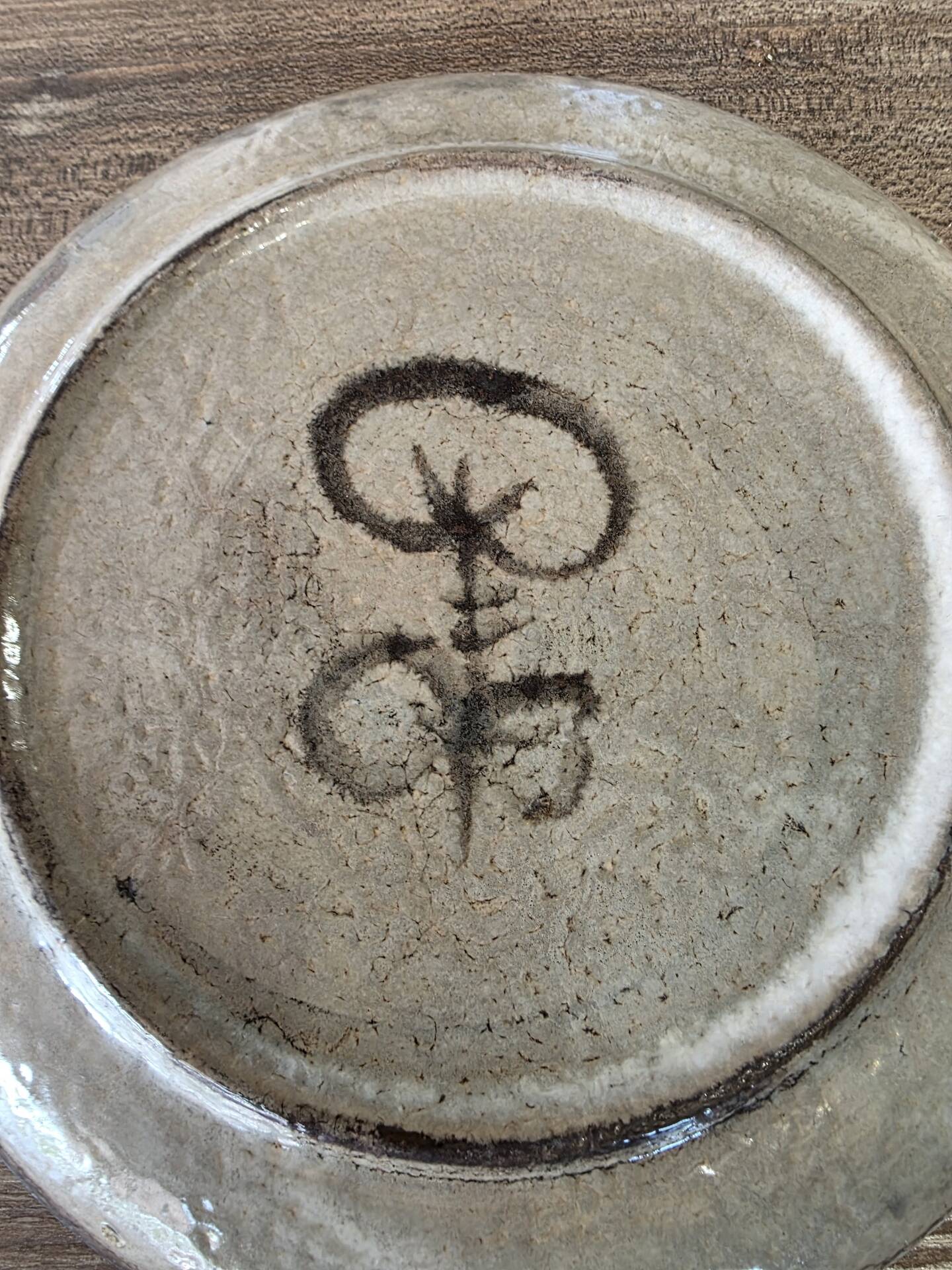 Ceramic plate Gustave Reynaud Le Mûrier Vallauris vintage