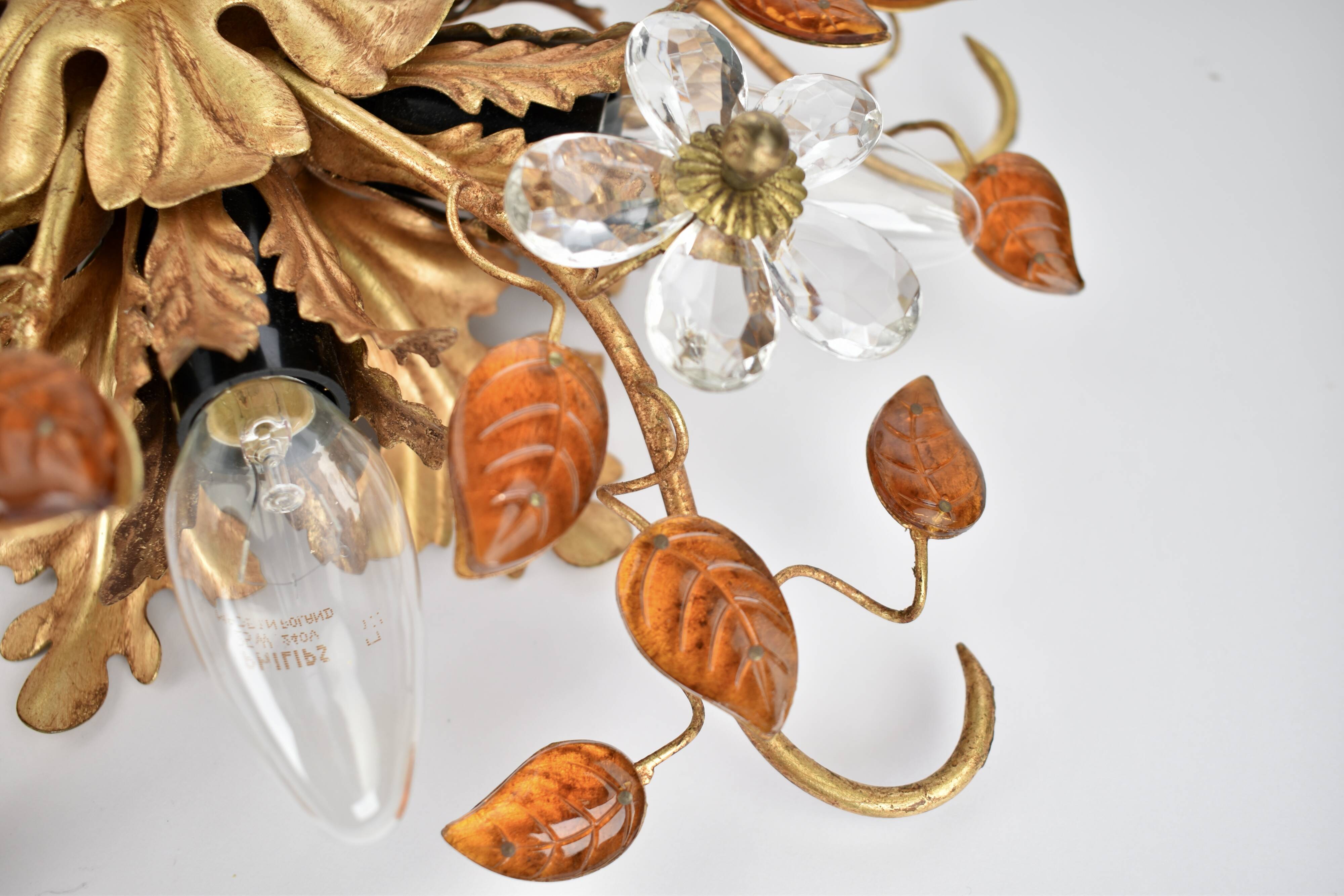 Mid-century Italian flush mount by Banci Firenze