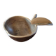Solid brass ashtray – vintage "apple" design brass ashtray