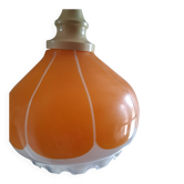 vintage orange and white chandelier from the 60s - 70s