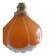 Suspension vintage orange et blanc années 60 - 70