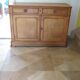 Old - Beautiful solid oak sideboard - 2 doors - 2 drawers in golden oak color