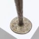 Brutalist vintage candlestick in gris patinated metal from Sweden, 1970s decorative lighting gift
