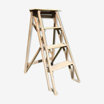 Vintage wood stepladder