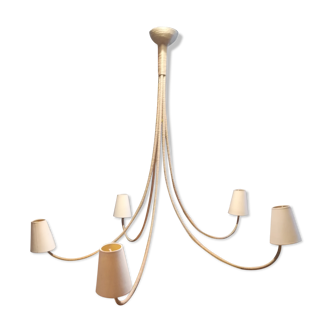 Chandelier in rope, 80s