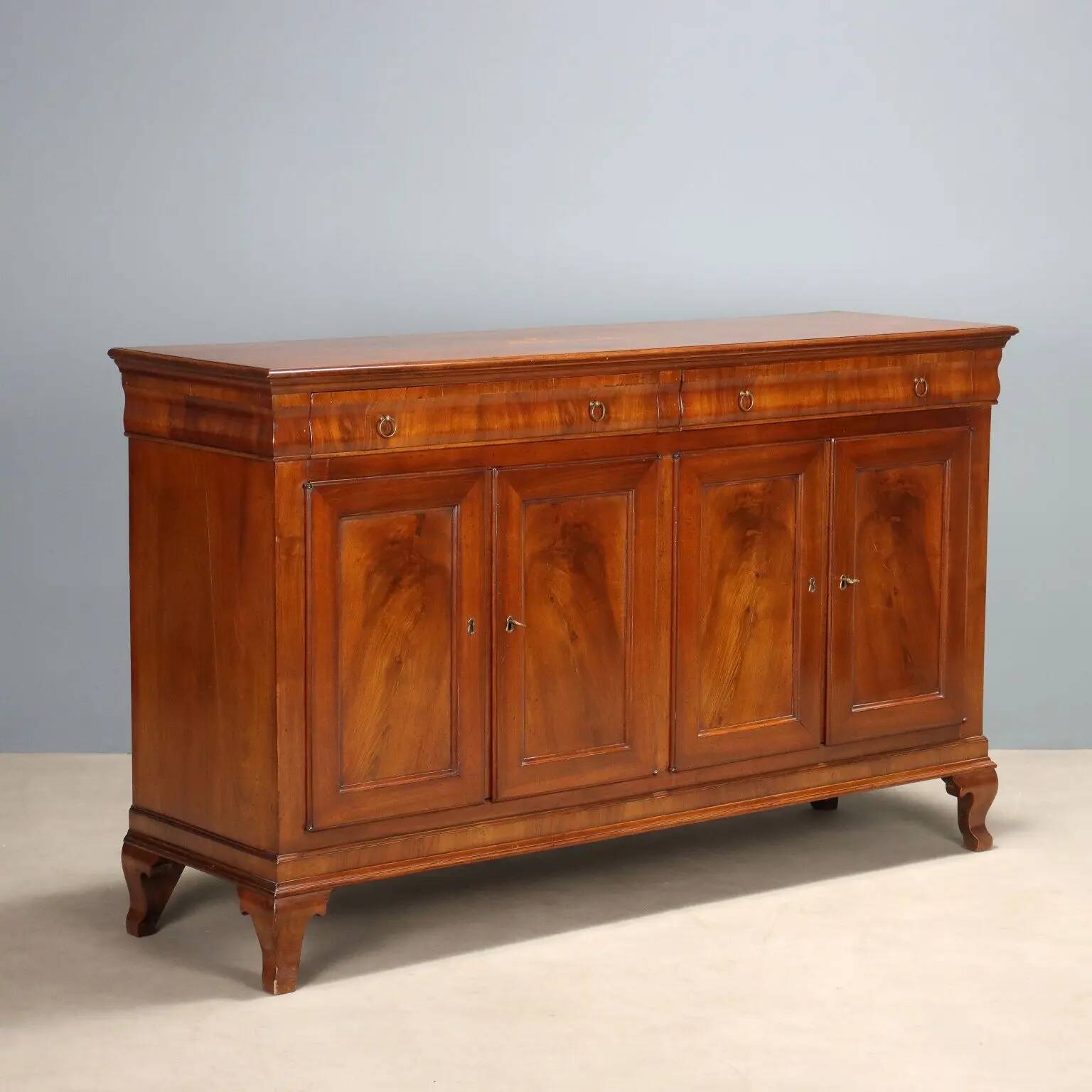 Antique walnut and fir buffet, Italy, 20th century